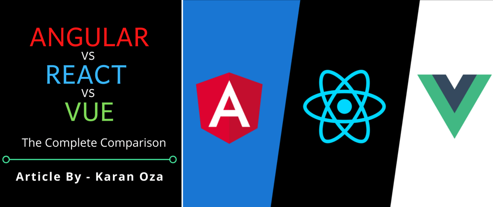 Cover image for Angular v/s React v/s Vue: The Complete Comparison