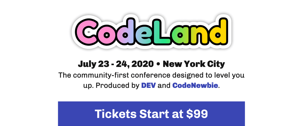 Cover image for CodeLand 2020 Early Bird Tickets