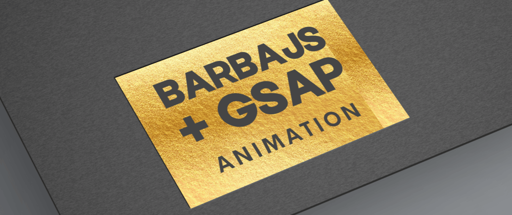 Cover image for Barbajs with GSAP Animation
