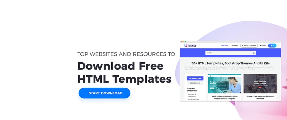 Cover image for Download Free HTML Templates