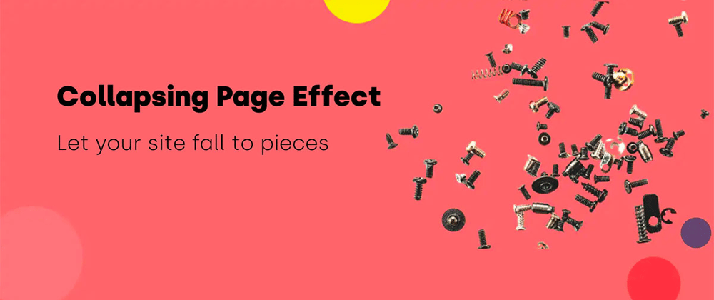 Cover image for Collapsing Page Effect