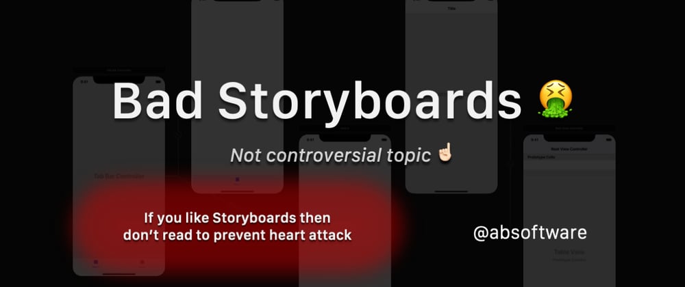 Cover image for Total failure of Xcode Storyboards