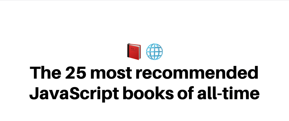 Cover image for The 25 most recommended JavaScript books of all-time