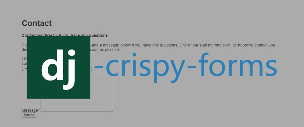 Cover image for Crispy Forms In Django.