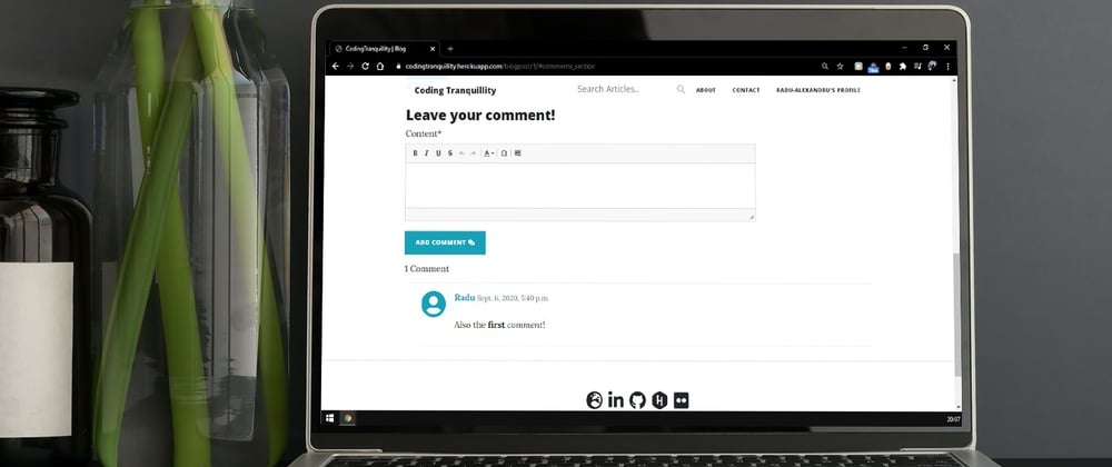 Cover image for How to create a Comment Section for your Django Blog!