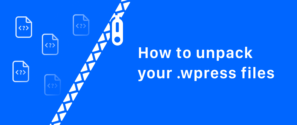 Cover image for How to unpack .wpress archive files created by the All-in-one-Wp-Migration Wordpress plugin