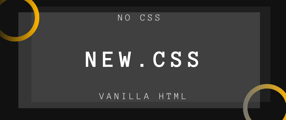 Cover image for Style your next blog with vanilla HTML. No CSS. 😵