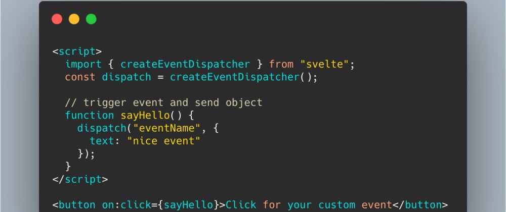 Cover image for How to use events in Svelte