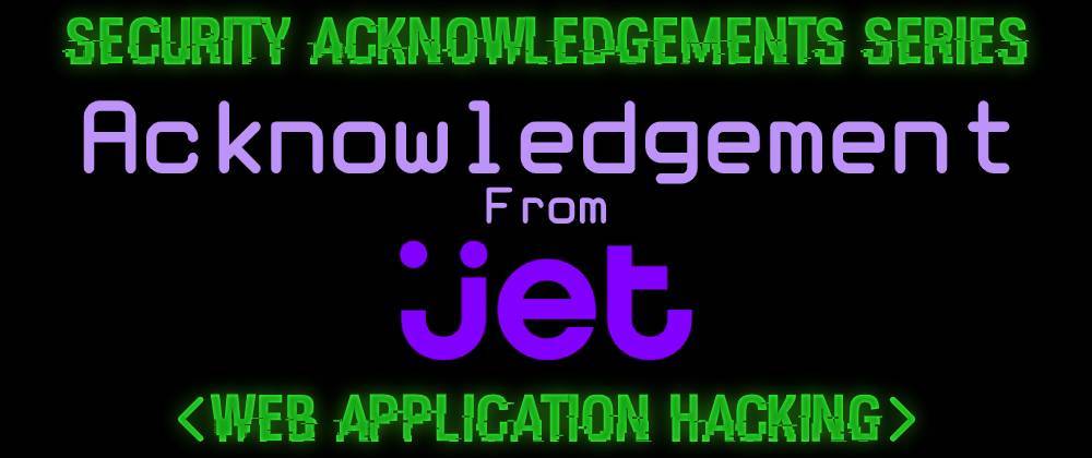 Cover image for Acknowledgement From Jet