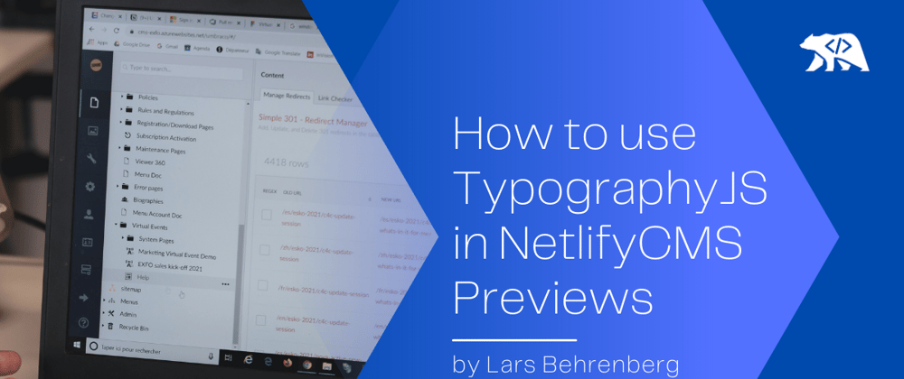 Cover image for How to use TypographyJS in NetlifyCMS Previews