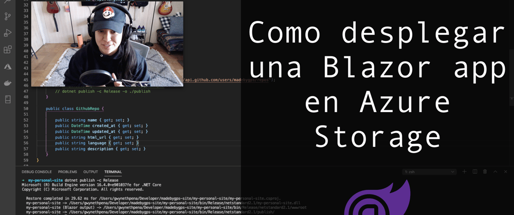 Cover image for Como desplegar una Blazor app en Azure Storage