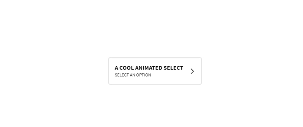 Cover image for GSAP Animated Select