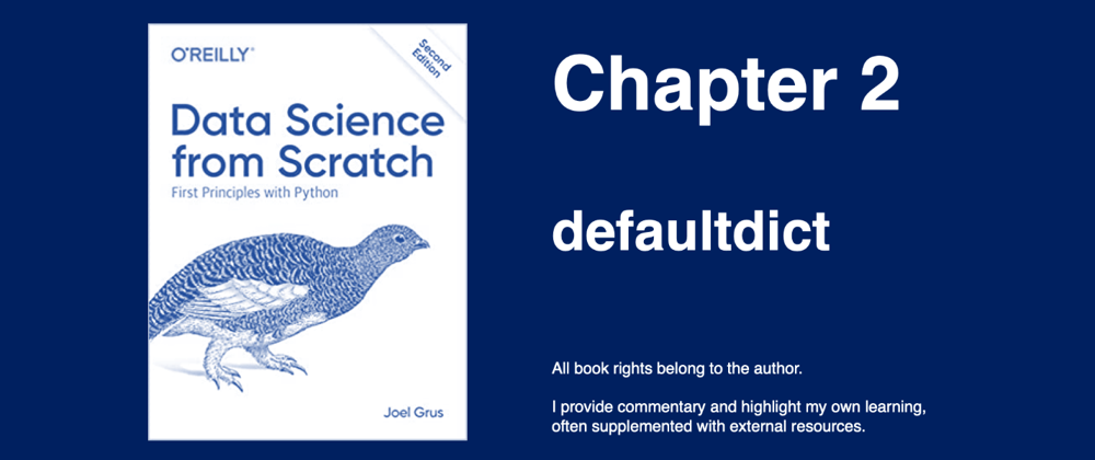 Cover image for defaultdict
