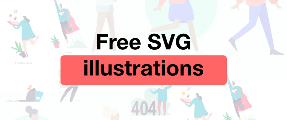 Cover image for 15 free SVG illustration sets for your next project 