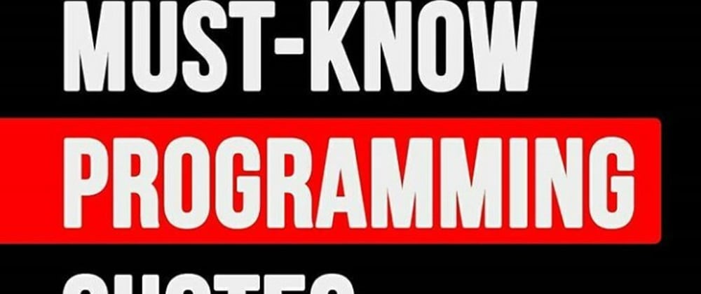 Cover image for Must-know programming quotes