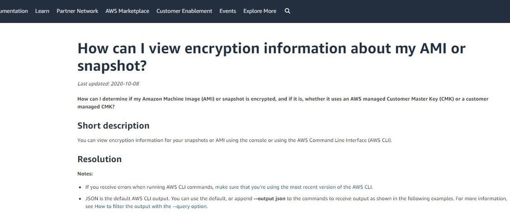 Cover image for Sharing my next AWS Knowledge Center article published on helping customers to fix  Encryption related issues☁️🔍⏳👨‍💻👩‍💻