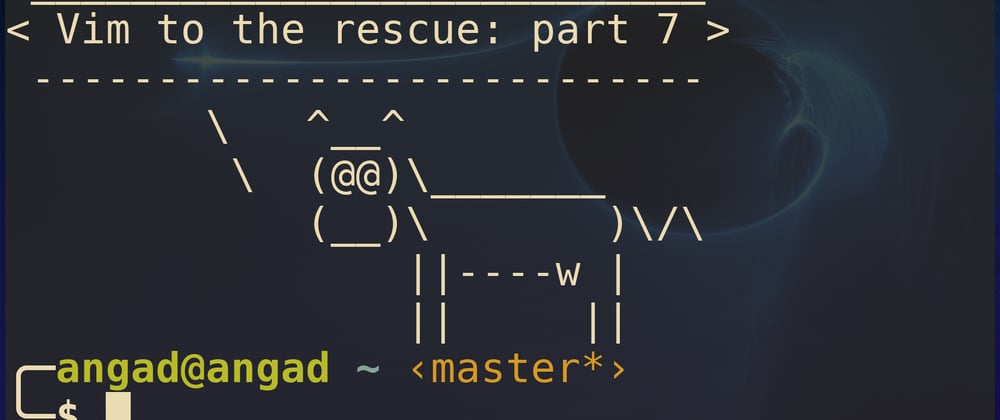 Cover image for Vim to the rescue: Subduing the Shell