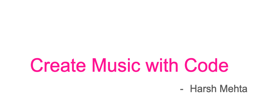 Cover image for Create Music with Code