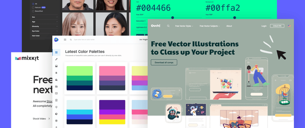 Cover image for 50+ free tools and resources to create awesome user interfaces