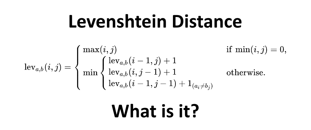 Cover image for Levenshtein Distance (Part 1: What is it?)