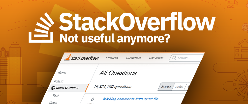 Cover image for StackOverflow isn't as useful anymore? I use GitHub more often.