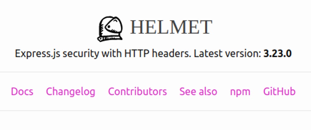 Cover image for How to make your express API more secure with helmet