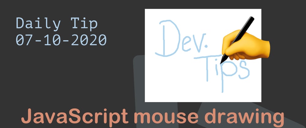 Cover image for JavaScript mouse drawing on the canvas 👨‍🎨