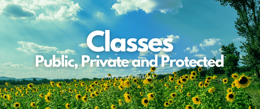 Cover image for Classes in JS: Public, Private and Protected
