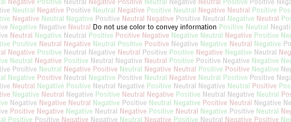 Cover image for Do not just use color to convey information