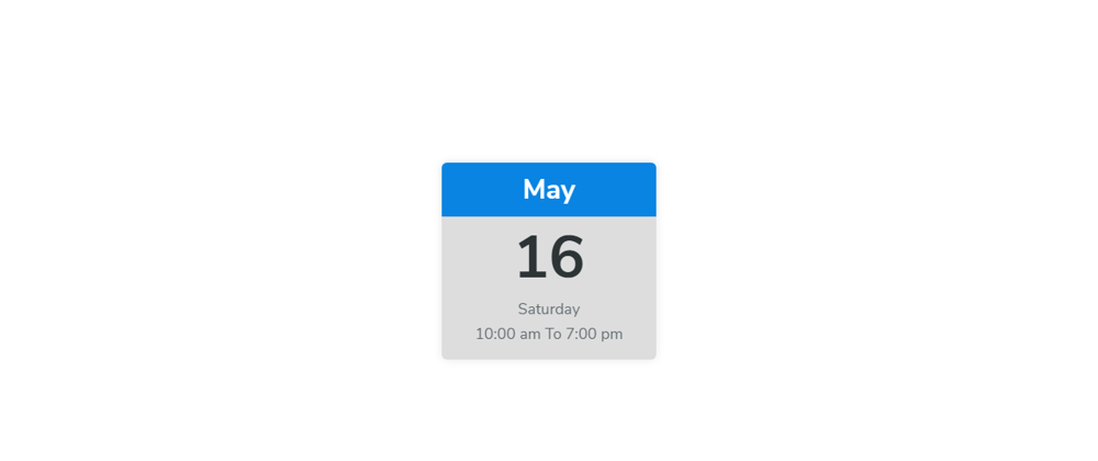 Cover image for UI Calendar Icon