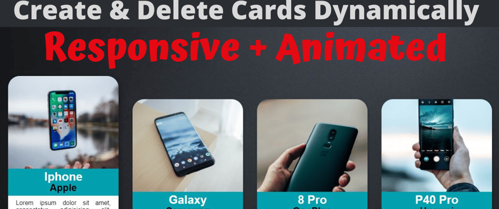 Cover image for Animated Responsive Product Cards using CSS & JavaScript 2020 (Video Format)