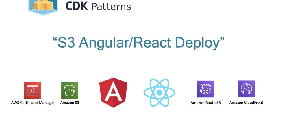 Cover image for Watch me deploy a React and an Angular website to AWS using AWS CDK with one command