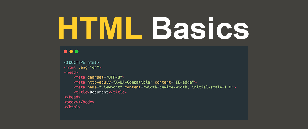 Cover image for Basic HTML Structure Explained