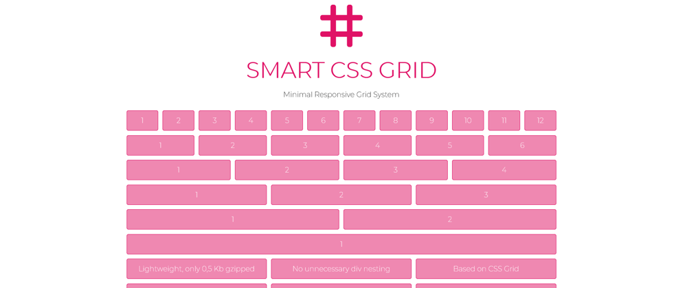 Cover image for SMART CSS GRID - Minimal CSS Framework