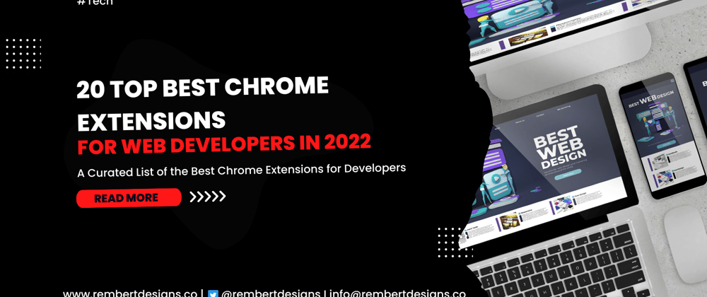 Cover image for 20 Top Best Chrome Extensions for Web Developers in 2022