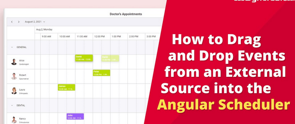 Cover image for How to Drag and Drop Events from an External Source into the Angular Scheduler