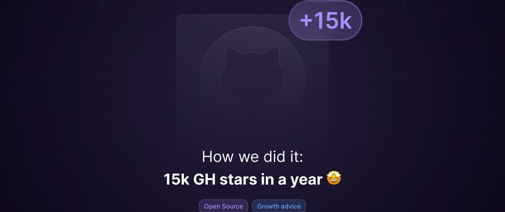 Cover image for 15,000 GH stars in a year: how we did it 🤩