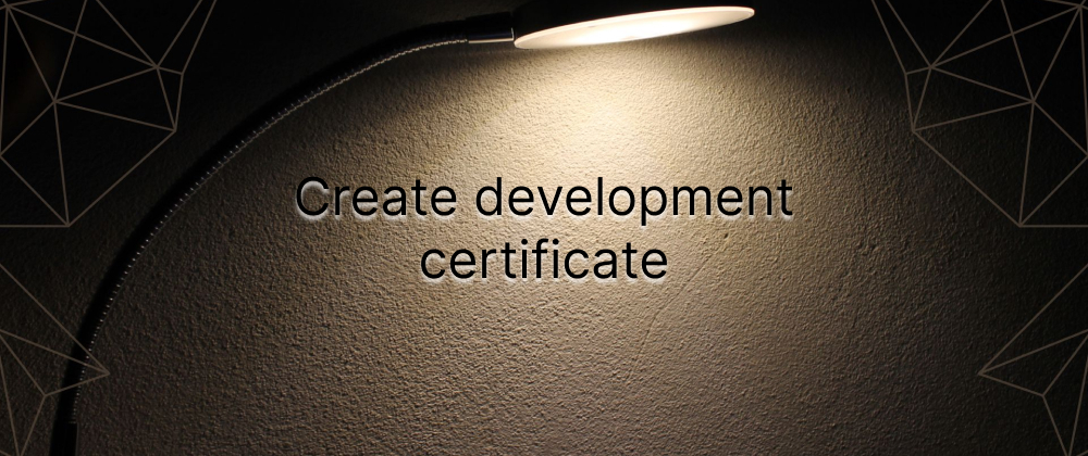 Cover image for Create digital certificate