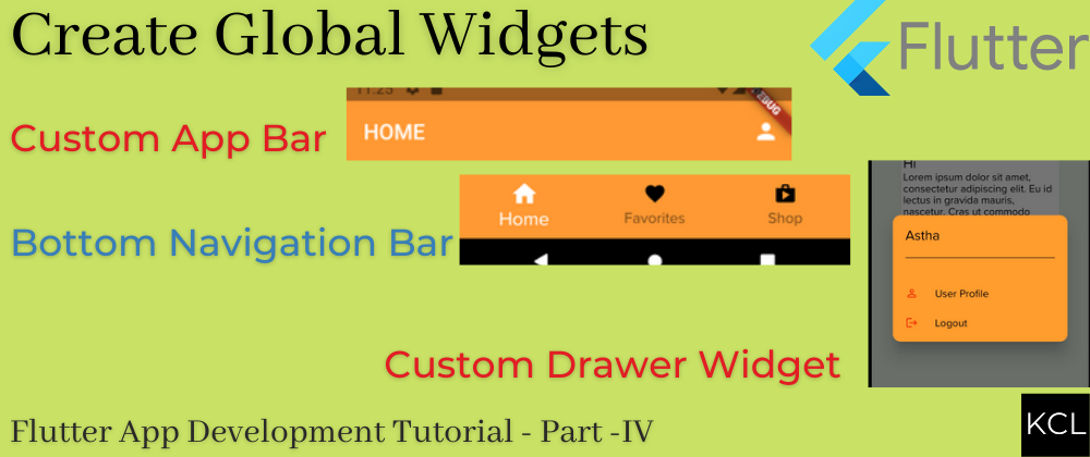 Cover image for How to Create Custom Widgets in Flutter: App Bar, Drawer, and Bottom Navigation Bar