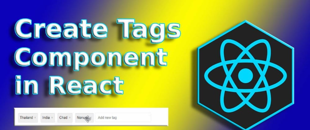 Cover image for Create tags in React