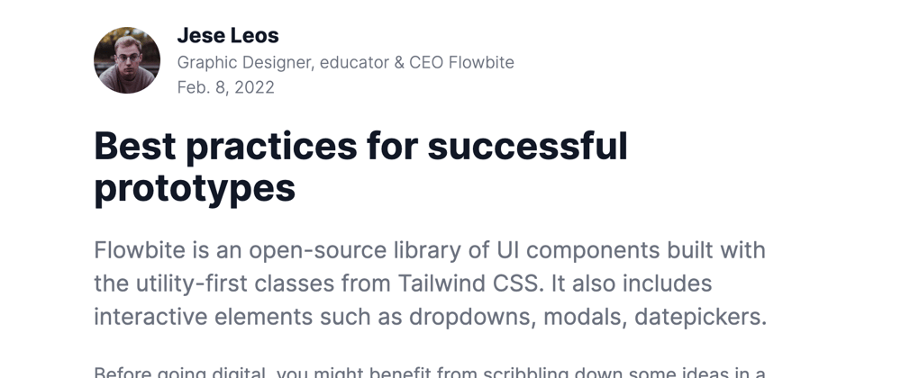Cover image for How to build a blog template with Tailwind CSS and Flowbite