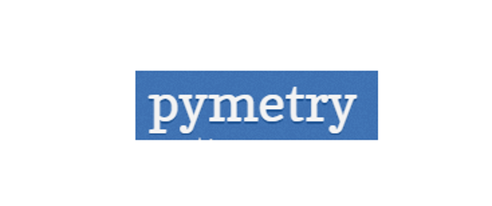 Cover image for pymetry library