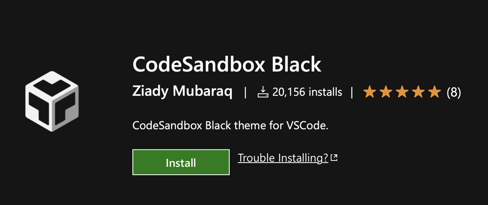 Cover image for CodeSandbox Black, the best VSCode theme ever!