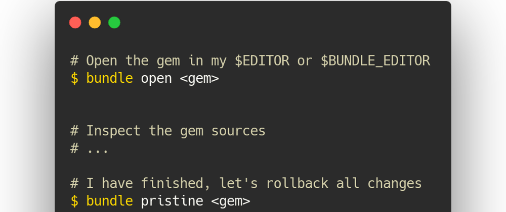 Cover image for Inspect a Ruby gem in my editor