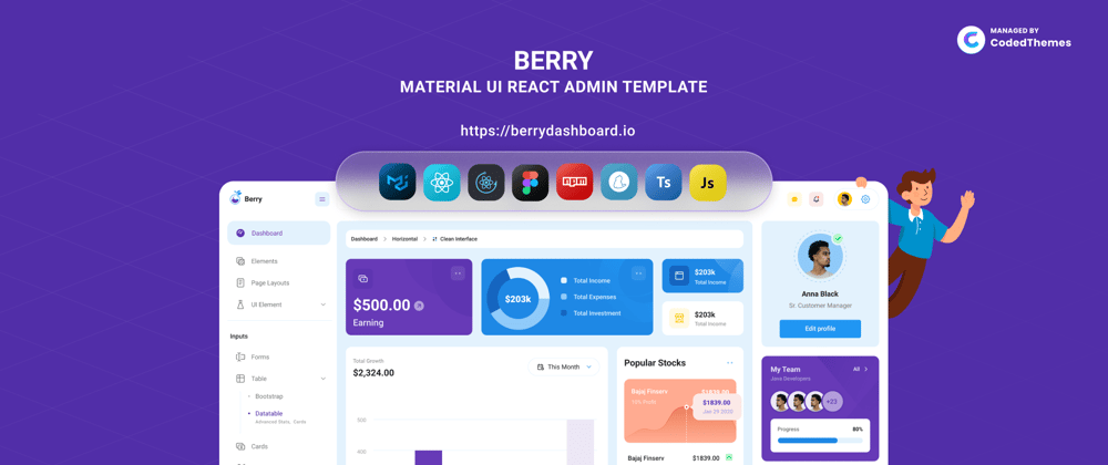 Cover image for Introducing Berry React - Material Design Admin Template