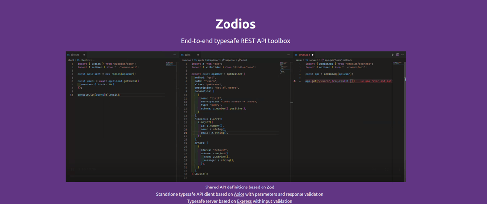 Cover image for Write typesafe APIs with zodios