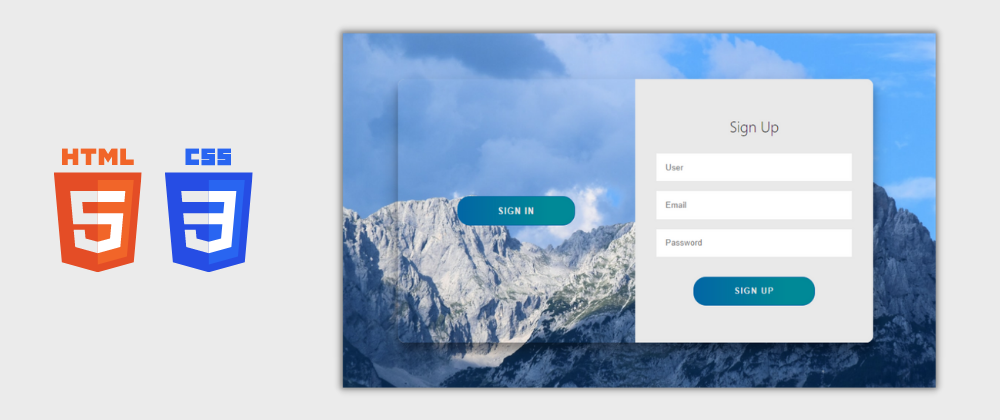 Cover image for Day 18/30 : Animated Login and Sign Up Form using HTML and CSS