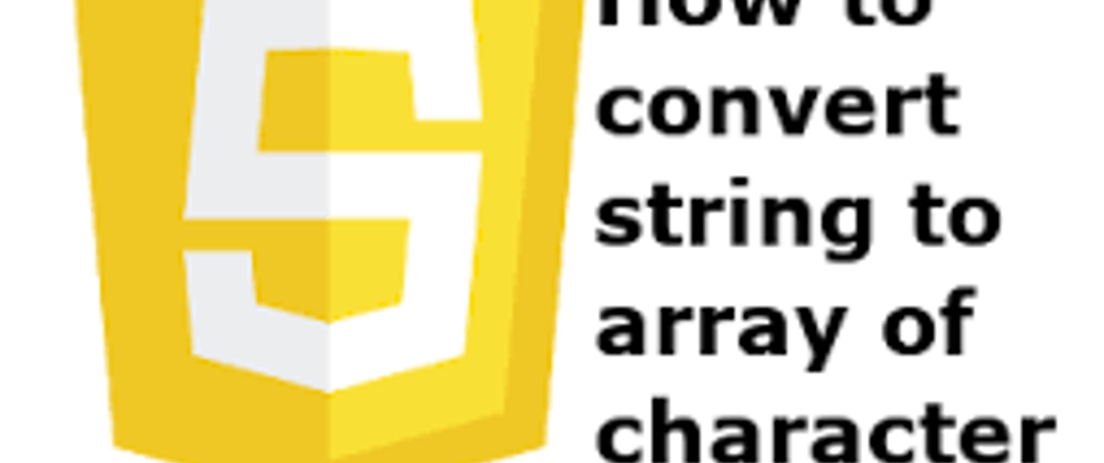 Cover image for String to character array