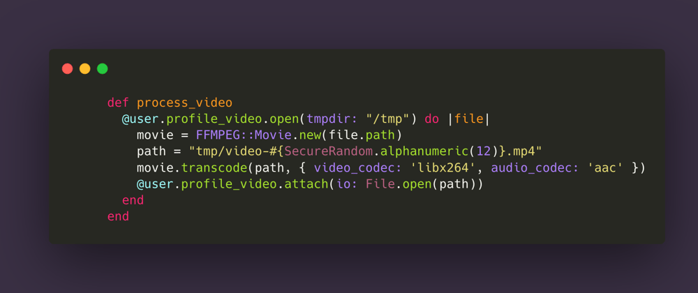 Cover image for Building a video converter with Rails 6 and FFmpeg