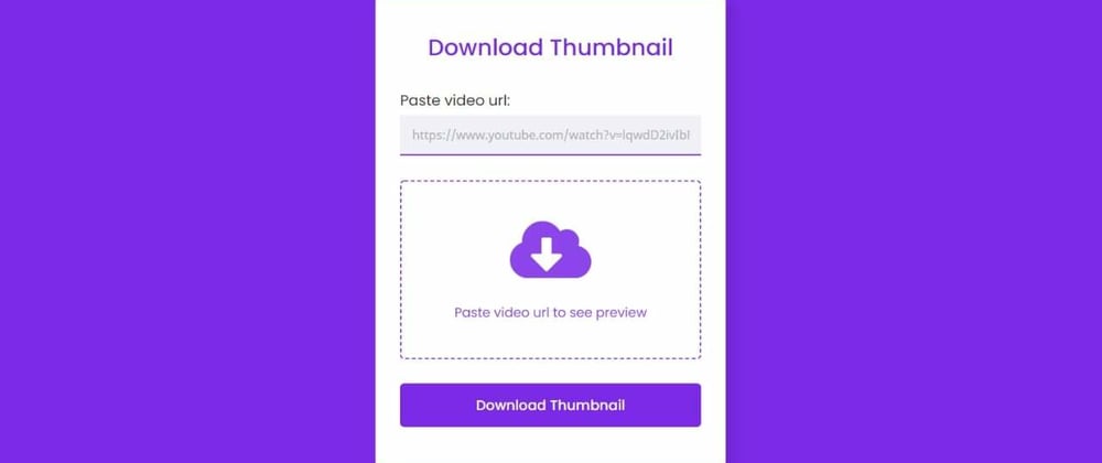 Cover image for Download YouTube Video Thumbnail in PHP & JavaScript